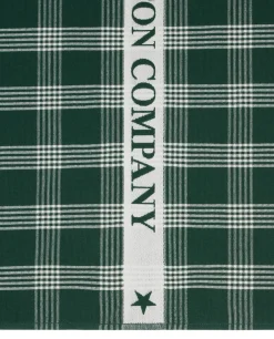 Outlet Lexington organic cotton kitchen towel 50x70 cm, Green-white GreenWhite