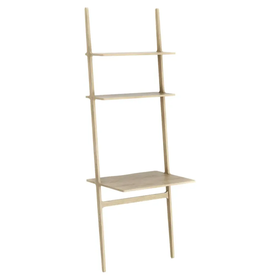 Hot Swedese Libri writing table, Oak laquered Beige