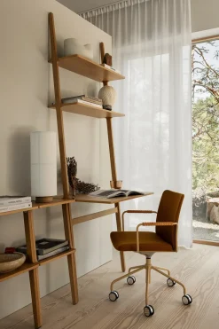 Hot Swedese Libri writing table, Oak laquered Beige