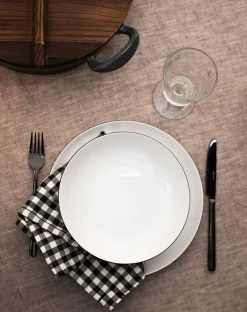 Table Settings & Starter Sets^Seltmann Weiden Lido black line service set 12 pieces, with black edge White