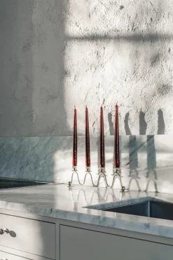 Clearance Hilke Collection Lignano Sabbiadoro Advent candlestick, Nickel-plated brass Silver-coloured