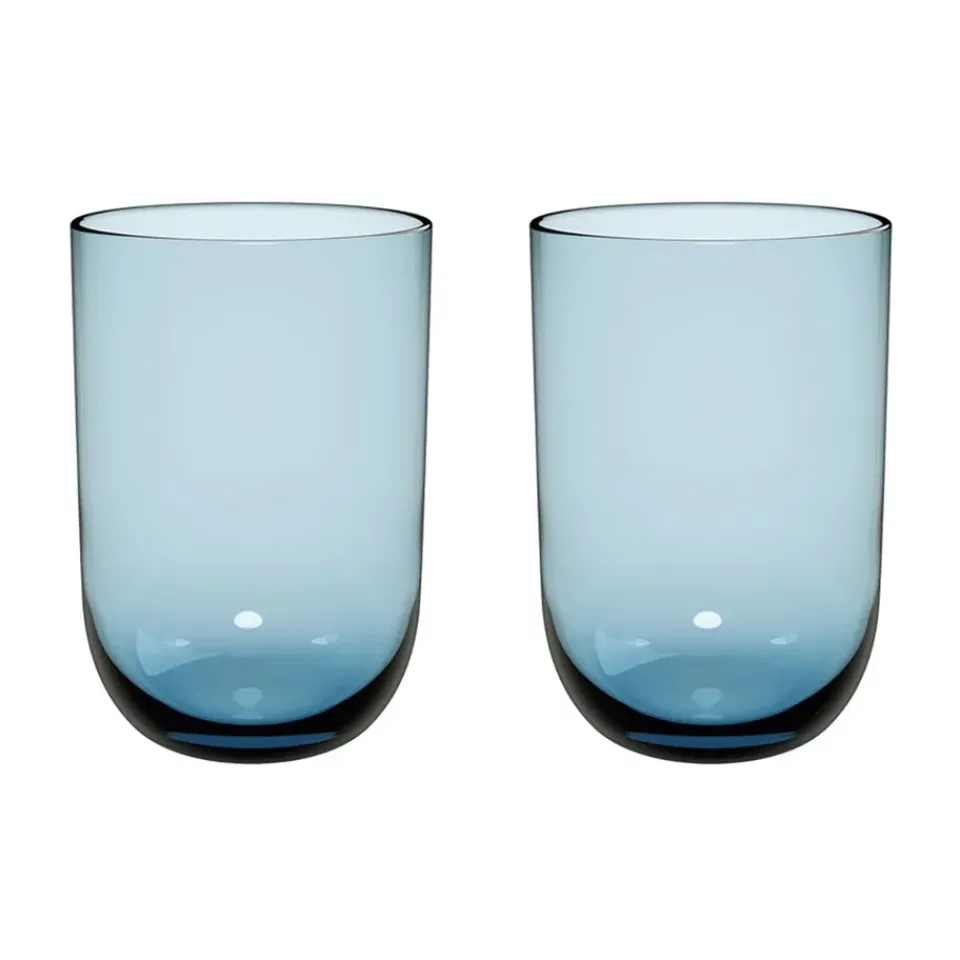 Long Drink & Highball Glasses^Villeroy & Boch Like long drink glass 38.5 cl 2-pack, Ice Blue