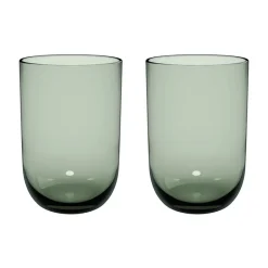 Villeroy & Boch Like long drink glass 38.5 cl 2-pack, Sage Green