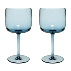 New Villeroy & Boch Like wine glass 27 cl 2-pack, Ice Blue