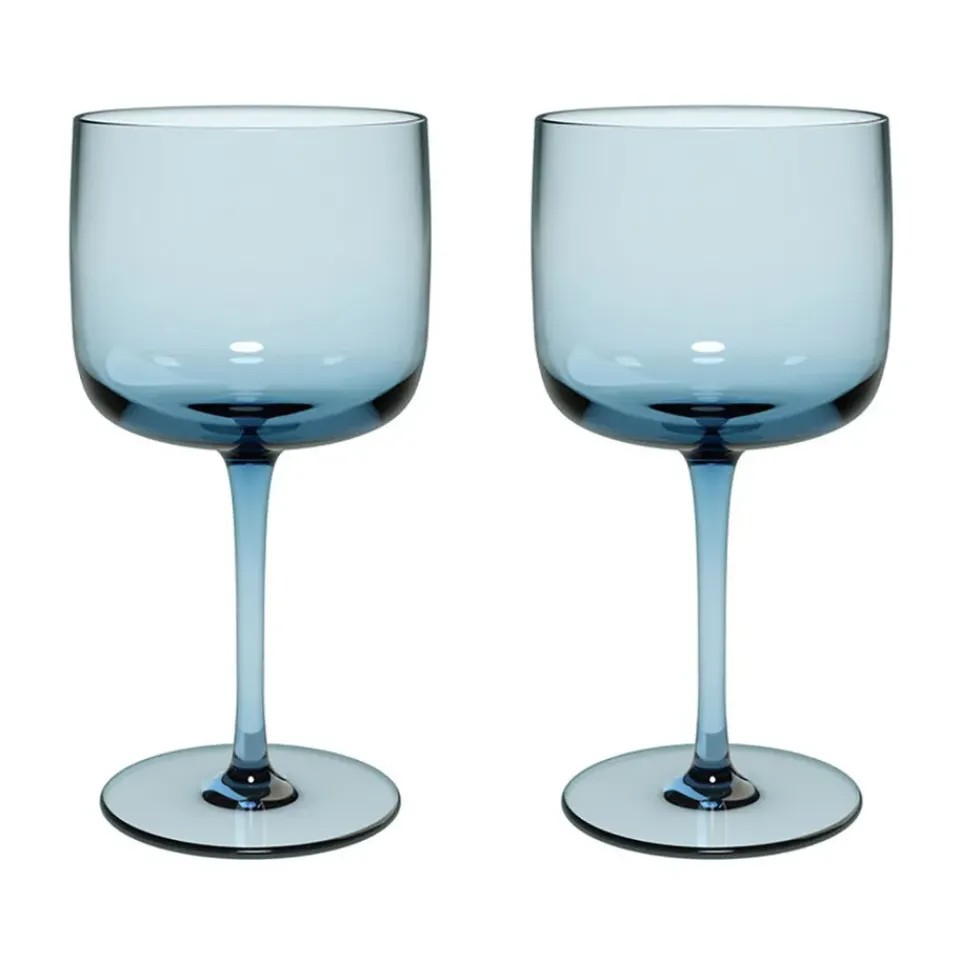 New Villeroy & Boch Like wine glass 27 cl 2-pack, Ice Blue