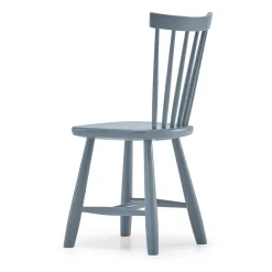 Children's Chairs|Children's Chairs^Stolab Lilla Åland children's chair birch 33 cm, Thunder 66 Blue