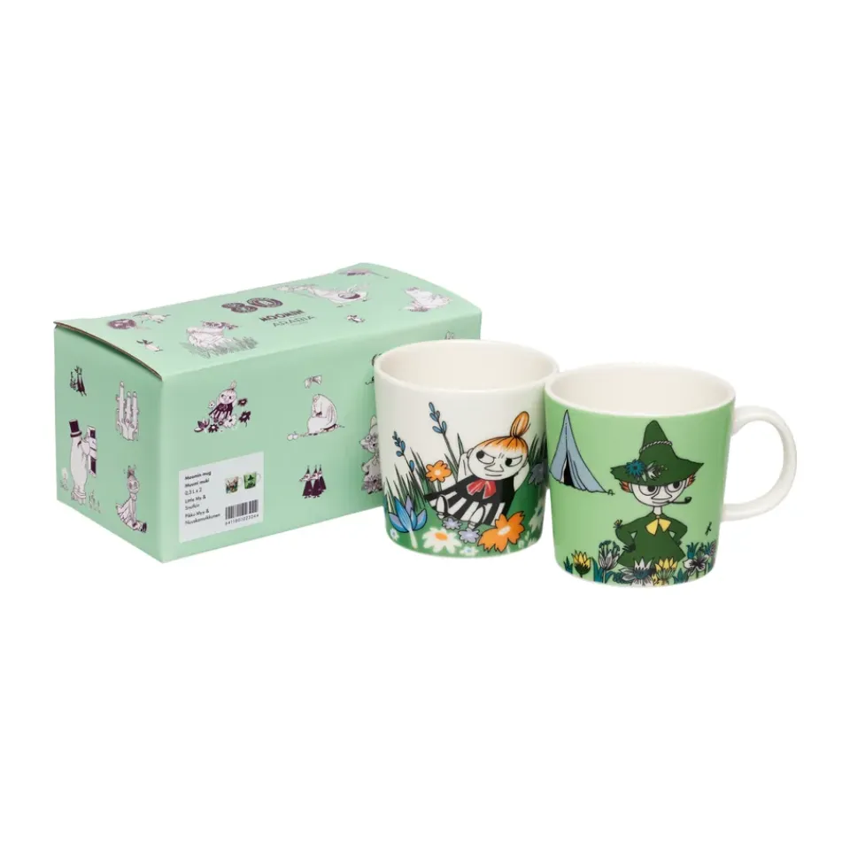 Moomin Arabia Lilla My & Snusmumriken Moomin mug 2 pieces, 30 cl Multi