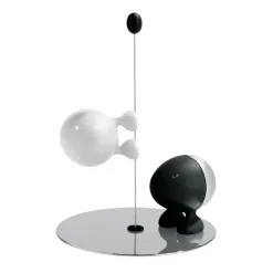 Salt & Pepper Shakers^Alessi Lilliput salt and pepper set, black-white Silver-colouredBlackWhite