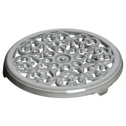 Clearance STAUB Lilly cast iron coaster Ø23 cm, Graphite- Grey