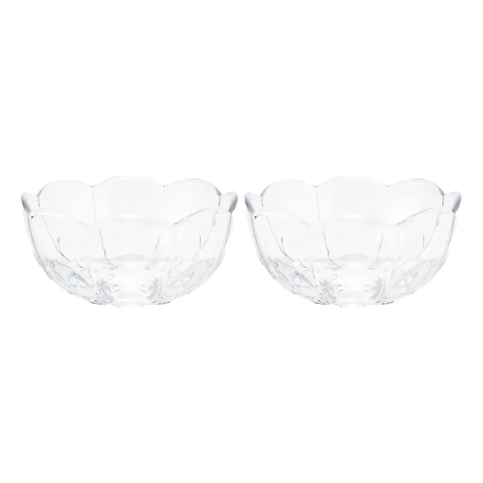 Dessert Bowls|Breakfast Bowls^Holmegaard Lily bowl Ø13 cm 2-pack, Clear Transparent