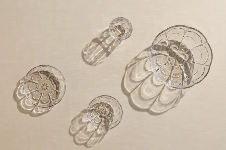 Dessert Bowls|Breakfast Bowls^Holmegaard Lily bowl Ø13 cm 2-pack, Clear Transparent