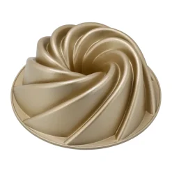 Cookie/Biscuit Cutters & Cake Tins^Nordwik Lily cake pan nonstick, Gold Gold-coloured