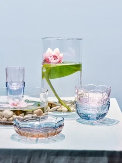 Best Holmegaard Lily drinking glass 32 cl 2-pack, iris Blue