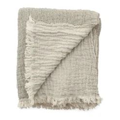 Baby Blankets^Garbo&Friends Lin Mellow blanket 110x110 cm, Kale Beige
