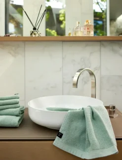 Bath Sheets^Himla Lina towel, Aqua, 100x150 cm Blue