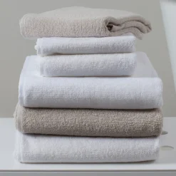 Bath Sheets|Towels^Himla Lina towel mother of pearl, 70x140 cm Beige