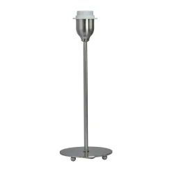 Lamp Bases^Watt & Veke Line 35 lamp base, Matt chrome Silver-coloured