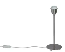 Lamp Bases^Watt & Veke Line 35 lamp base, Matt chrome Silver-coloured