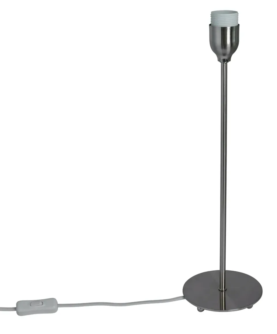 Hot Watt & Veke Line 45 lamp base, Matte chrome Silver-coloured