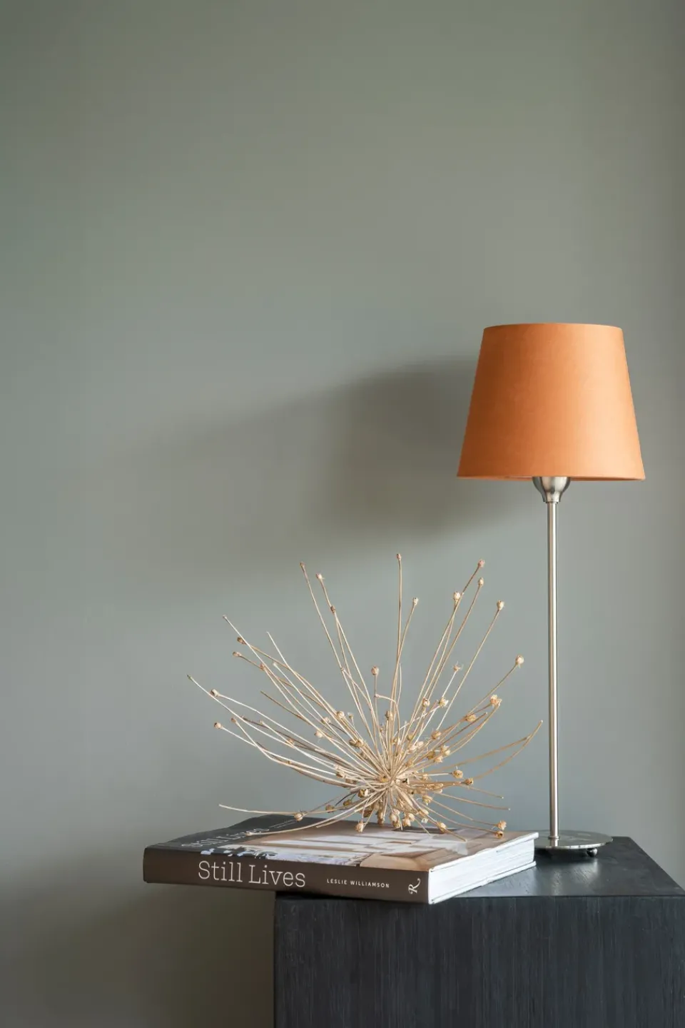 Hot Watt & Veke Line 45 lamp base, Matte chrome Silver-coloured