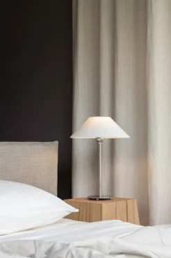 Lamp Bases^Watt & Veke Line 35 lamp base, Silver Silver-coloured