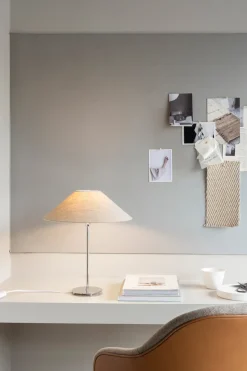 Lamp Bases^Watt & Veke Line 35 lamp base, Silver Silver-coloured