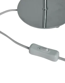 Lamp Bases^Watt & Veke Line 45 lamp base, Silver Silver-coloured