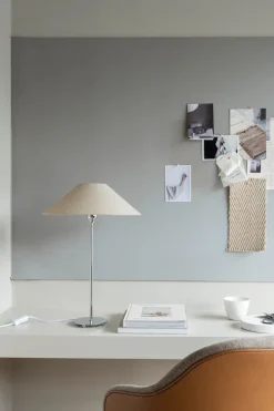 Lamp Bases^Watt & Veke Line 45 lamp base, Silver Silver-coloured