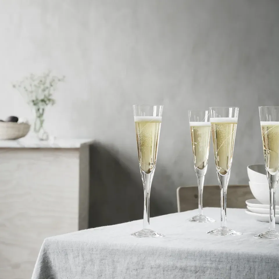 Discount Kosta Boda Line champagne glass 15 cl, Clear Transparent