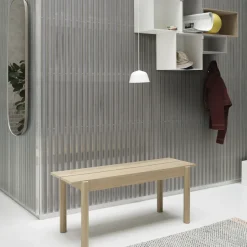 Hot Muuto Linear bench, oak, 110 cm Beige