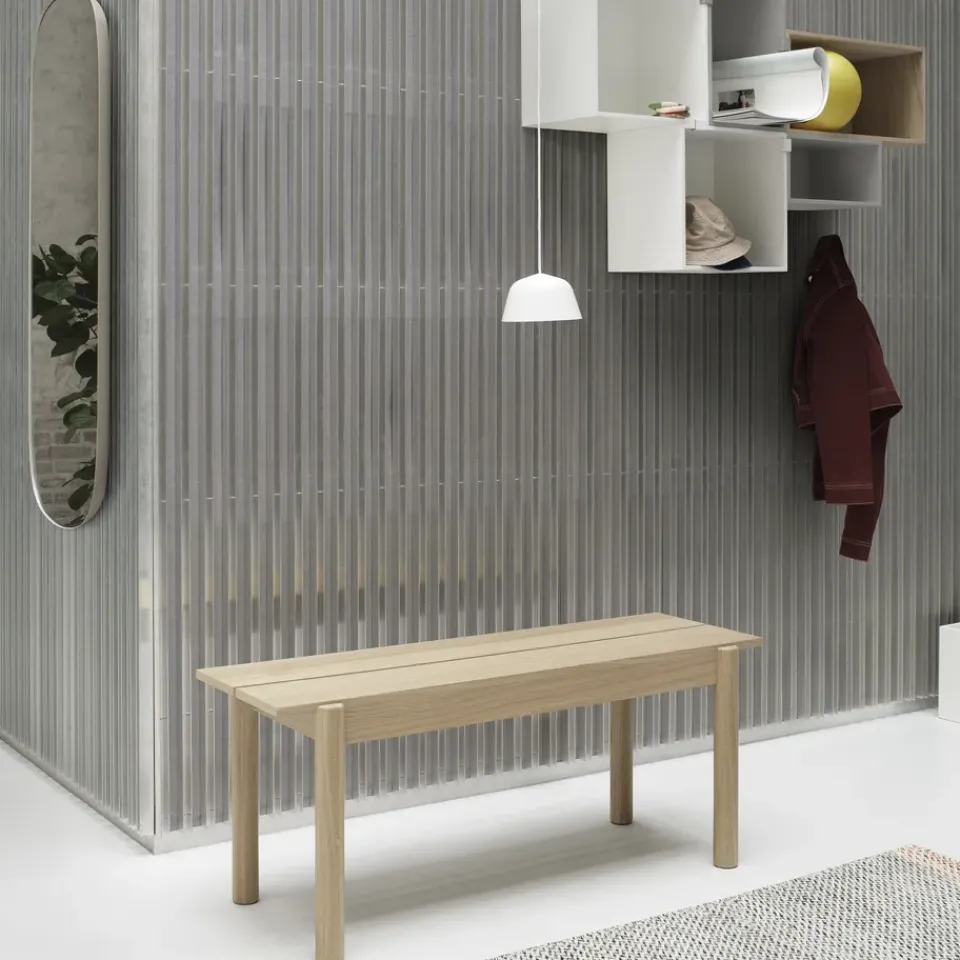 Hot Muuto Linear bench, oak, 110 cm Beige