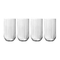 Long Drink & Highball Glasses^Spiegelau Linear long drink glass 44.5 cl 4-pack, Clear Transparent