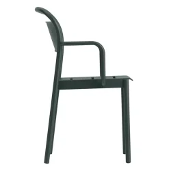 Seating^Muuto Linear steel armchair, Dark Green