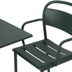 Seating^Muuto Linear steel armchair, Dark Green