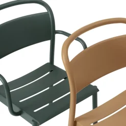 Seating^Muuto Linear steel armchair, Dark Green