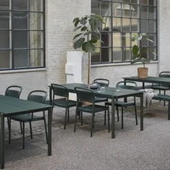 Seating^Muuto Linear steel armchair, Dark Green