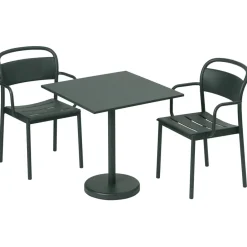 Seating^Muuto Linear steel armchair, Dark Green