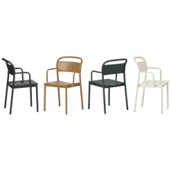 Seating^Muuto Linear steel armchair, Dark Green