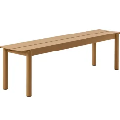 Garden Sofas & Garden Benches^Muuto Linear steel bench 170 cm, Burnt orange Yellow