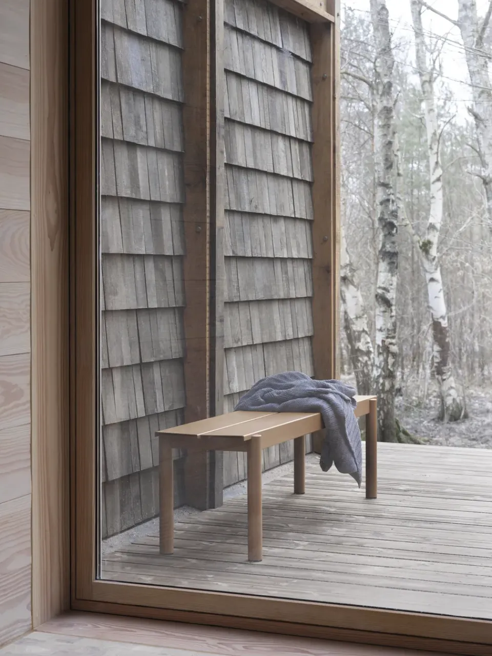 Garden Sofas & Garden Benches^Muuto Linear steel bench 170 cm, Burnt orange Yellow