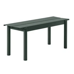 Hot Muuto Linear steel bench 110 cm, Dark Green