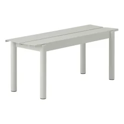 New Muuto Linear steel bench 110 cm, (RAL 7044) Grey