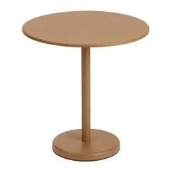 Discount Muuto Linear steel table Ø70 cm, Burnt Orange