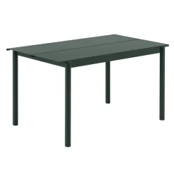 Table For Outdoor Use^Muuto Linear steel table 140 cm, Dark Green