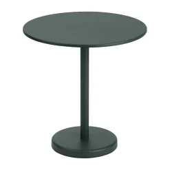 Discount Muuto Linear steel table Ø70 cm, Dark Green