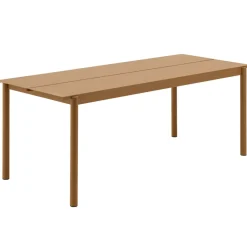 Discount Muuto Linear steel table 75x200 cm, Burnt orange Yellow