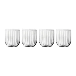 Spiegelau Linear whiskey tumbler 34.5 cl glass 4-pack, Clear Transparent