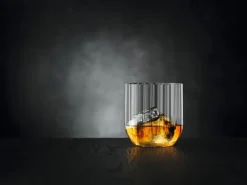 Spiegelau Linear whiskey tumbler 34.5 cl glass 4-pack, Clear Transparent