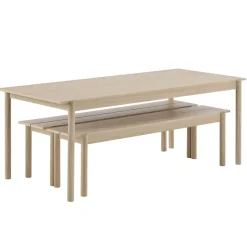 Dining Tables^Muuto Linear wooden table oak, 200x90 cm Beige