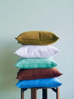 Cushions^HAY Linen pillow 50x50 cm, Iron Red